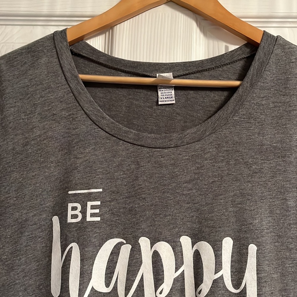 Be Happy T-shirt Women’s Size XL - Picture 4 of 7
